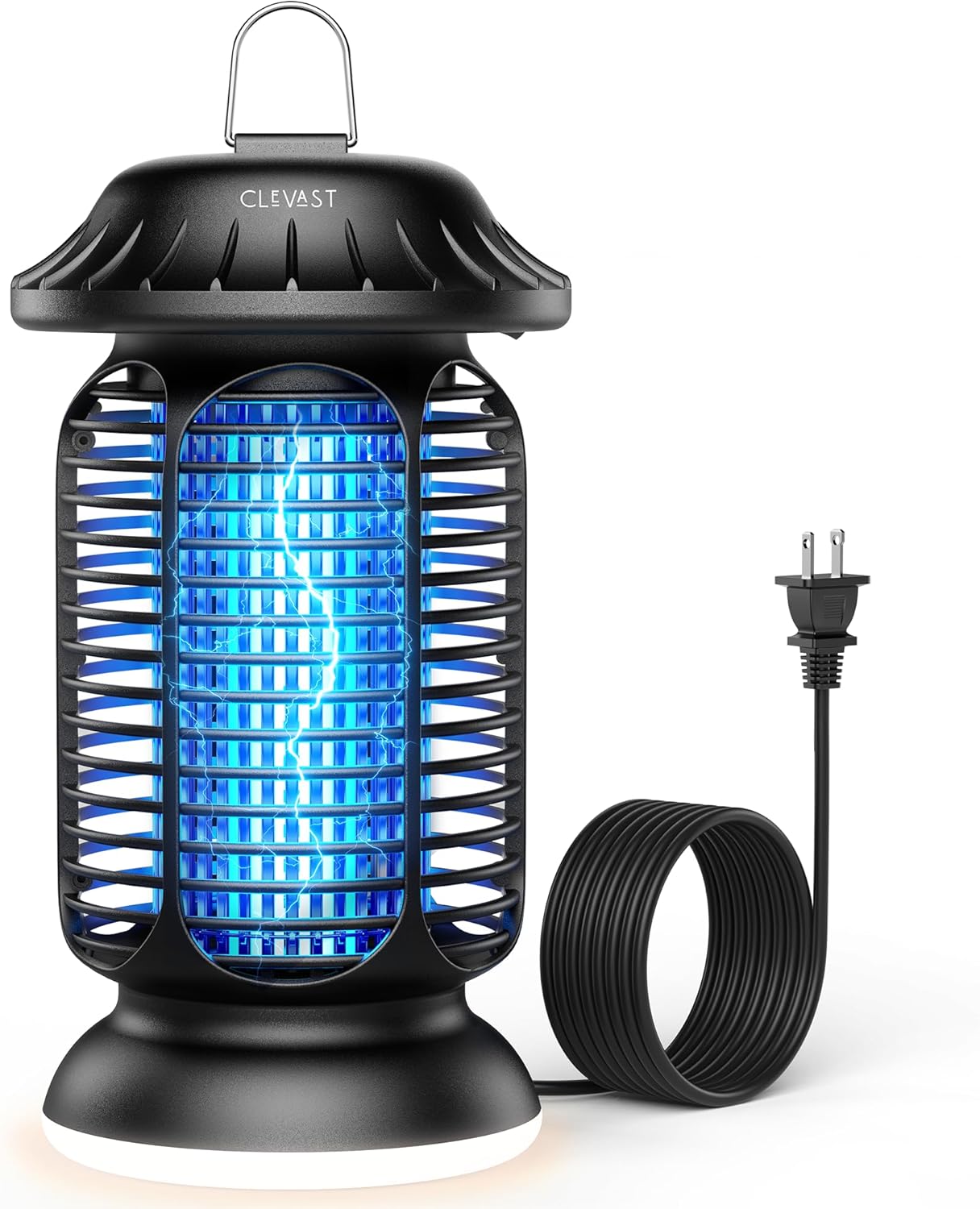 Bug Zapper Outdoor, Mosquito Zapper, 4200V 3 Prong Plug in Electric Fly Zapper, Mosquito Killer, Fly Traps, Flying Insects Zapper Indoor Outdoor, ABS Plastic Outer (Black)